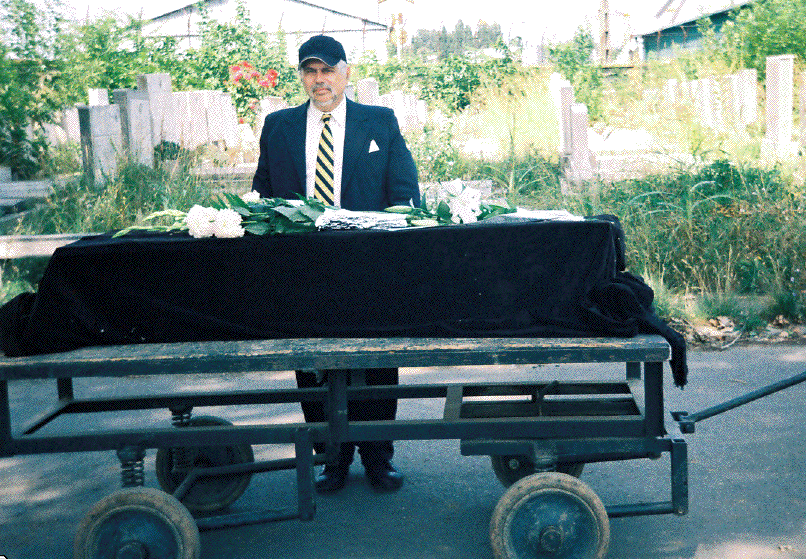 Klim with his mother on her final journey